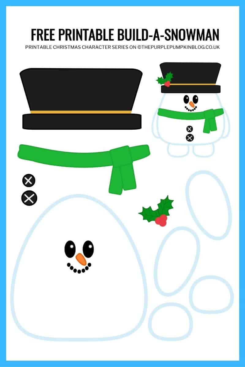 Build A Snowman Printable Free Printable Paper Snowman Template Build A Snowman Printable Free Printable Paper Snowman Template