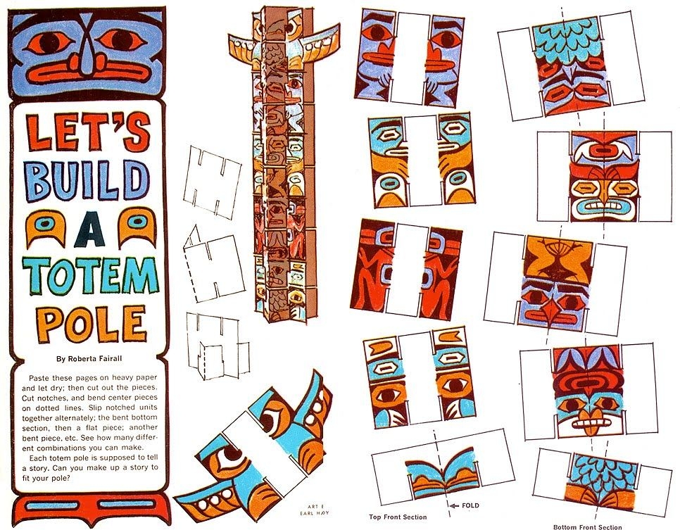Build Your Own Totem Pole Printable Templates