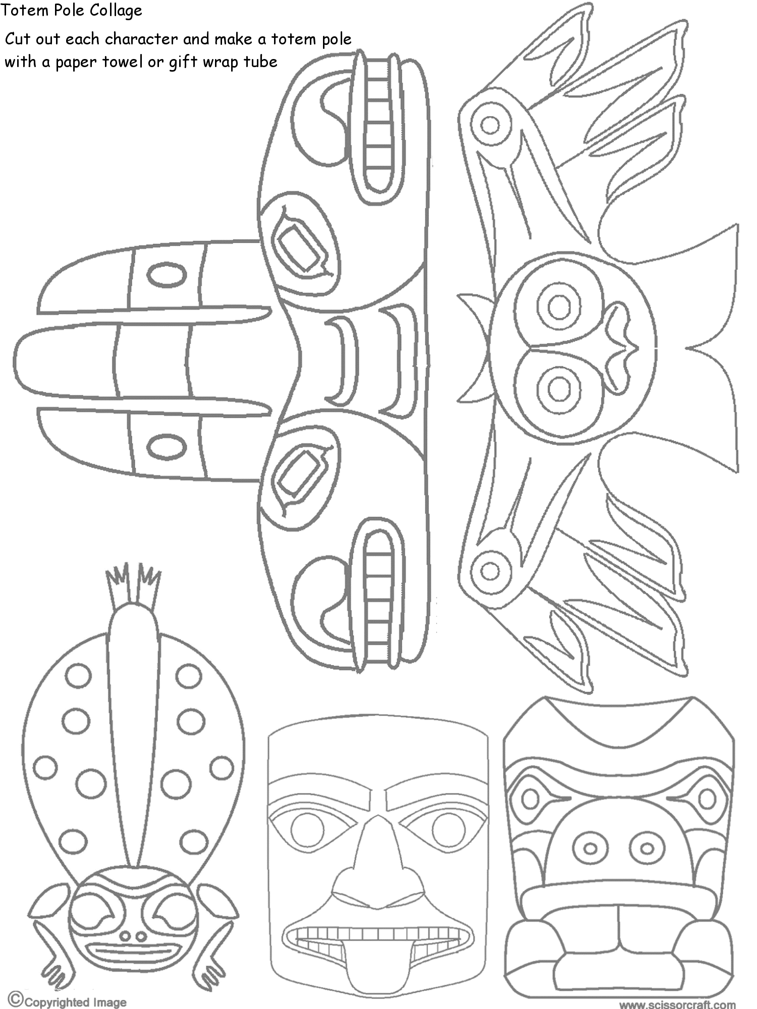 Build Your Own Totem Pole Printable Templates