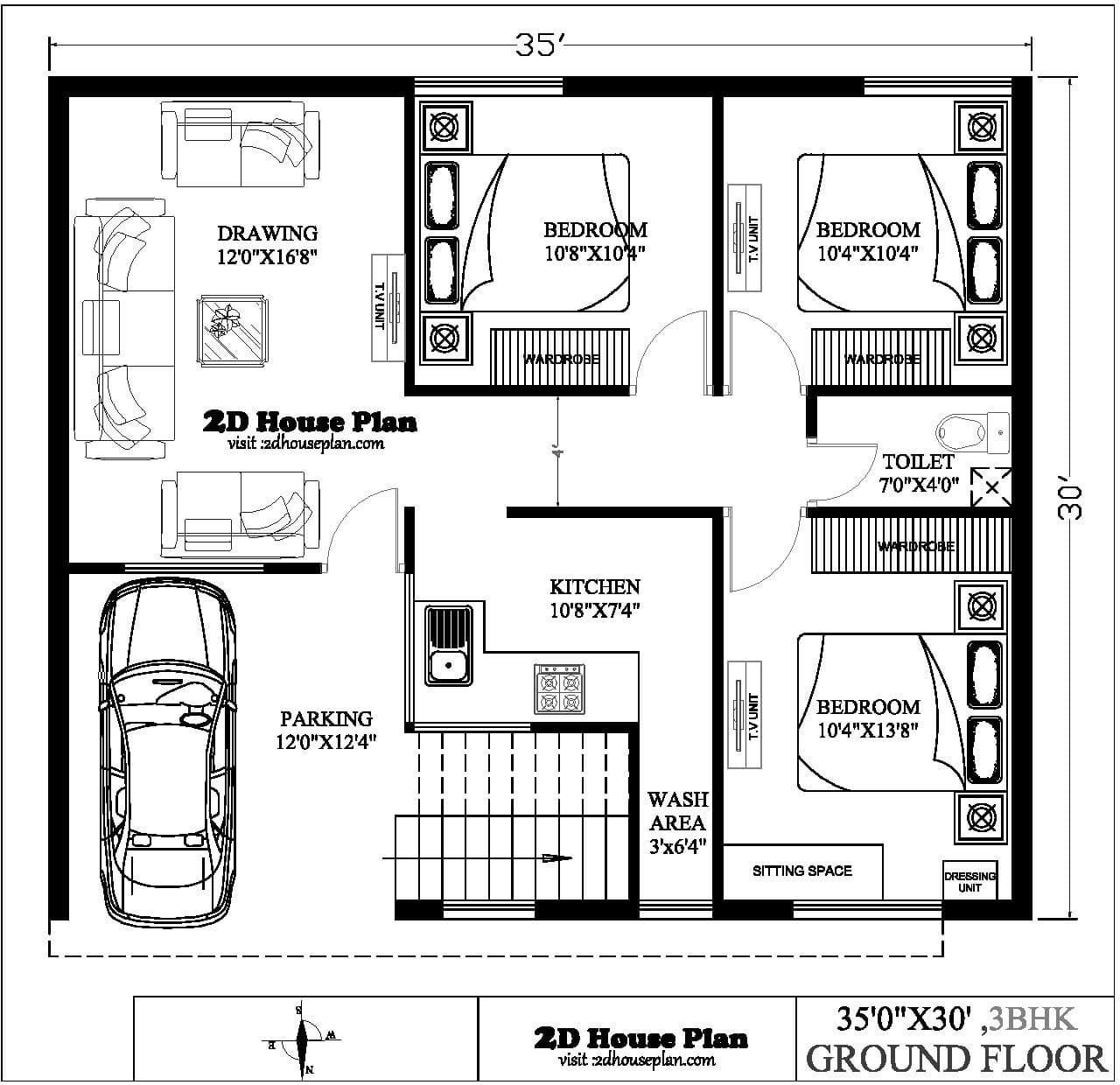 Building Plan For 3 Bedroom Kobo Building