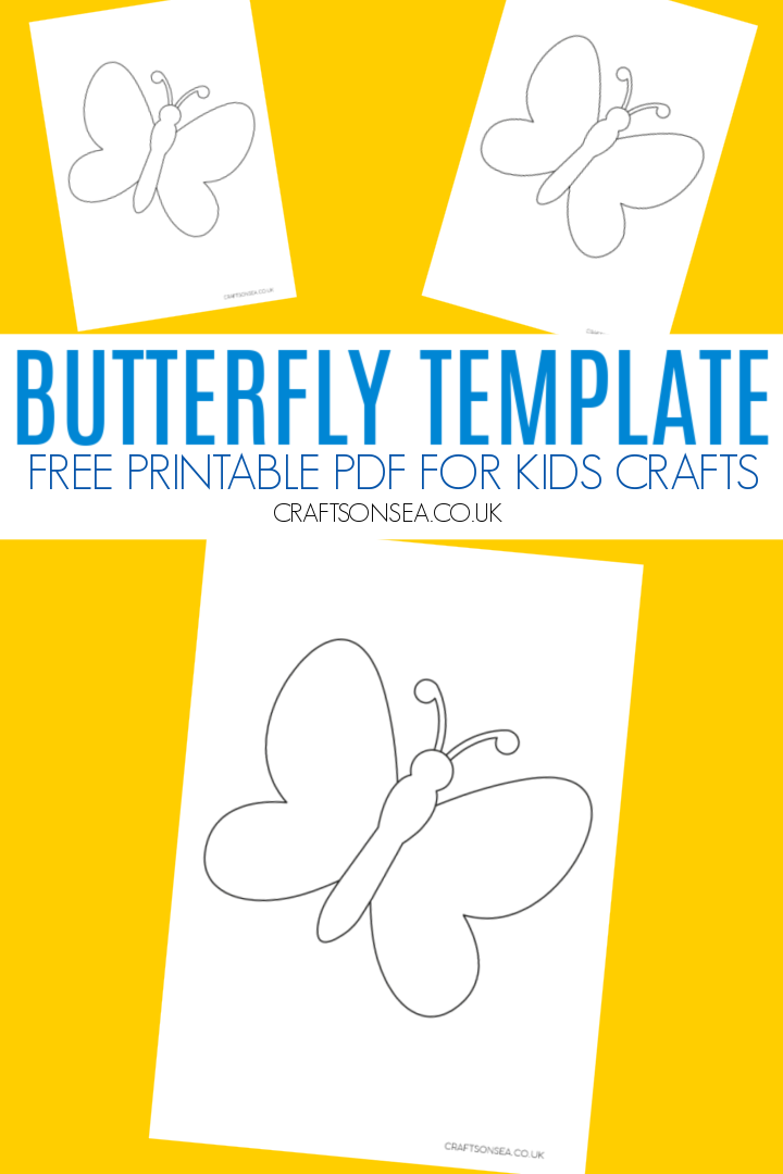 Butterfly Template FREE Printable PDF Crafts On Sea