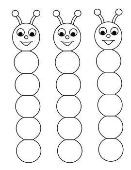 Caterpillar Outline Printable