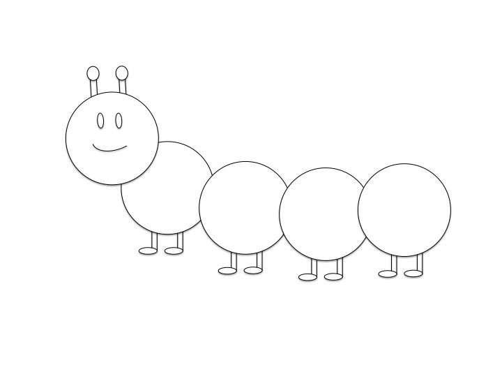 Caterpillar Template Printable