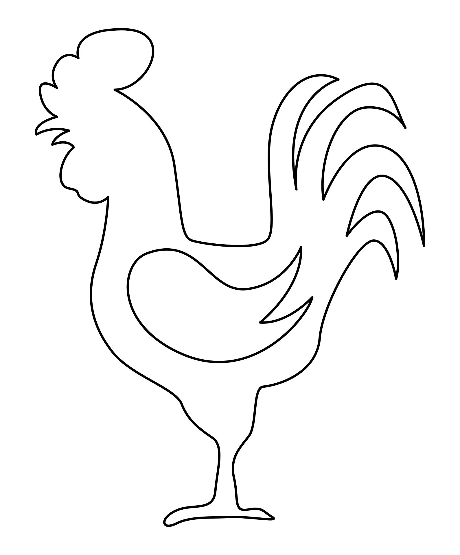 Chicken Printable Template Printable Free Templates