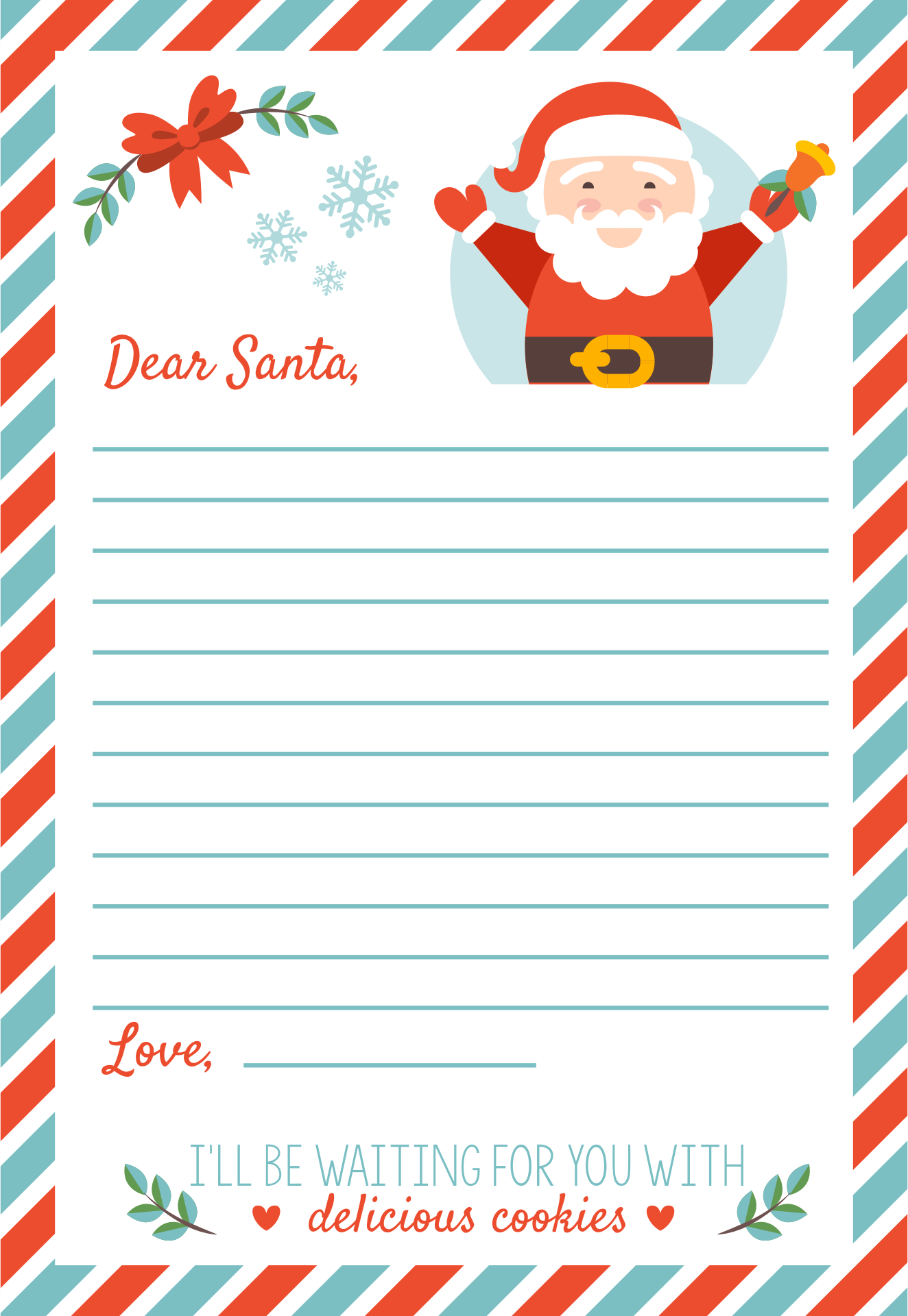 Christmas Letter Templates 15 Free PDF Printables Printablee Christmas Letter Templates 15 Free PDF Printables Printablee
