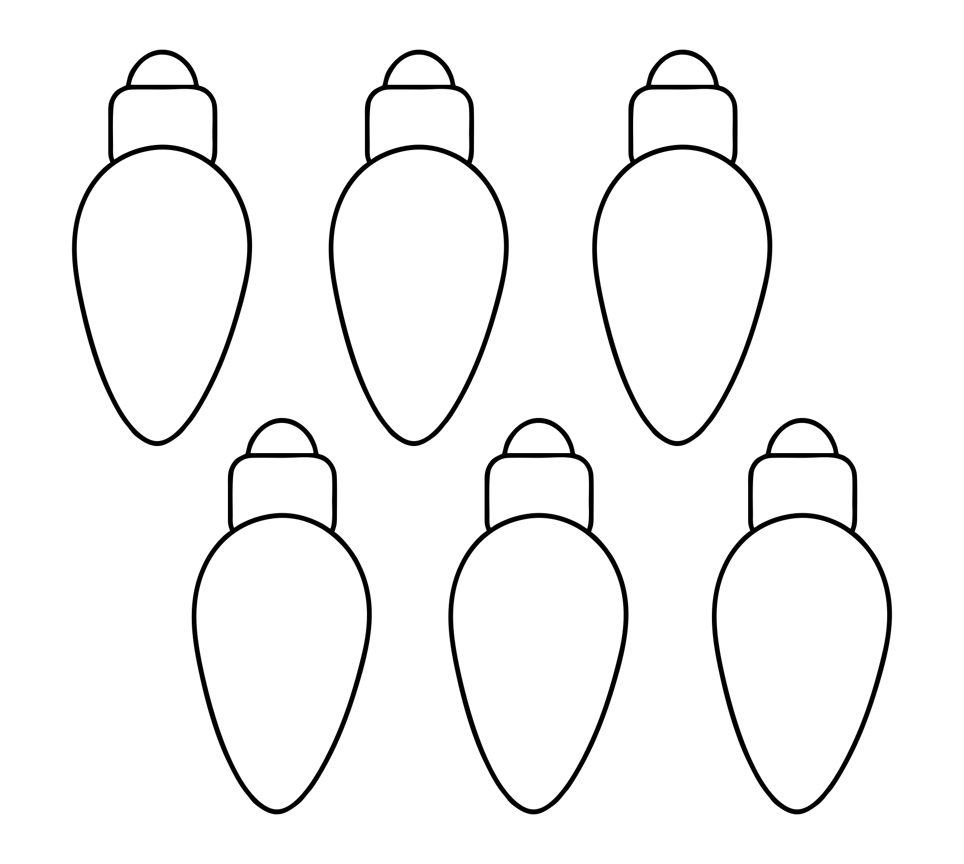 Christmas Light Template 15 Free PDF Printables Printablee