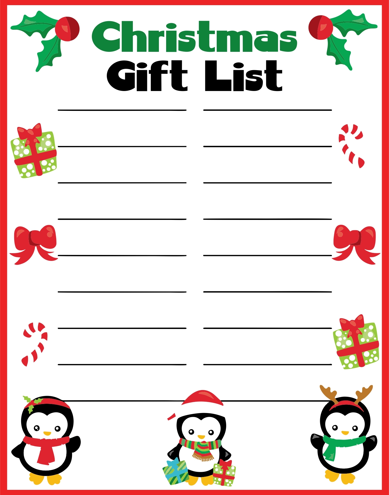 Christmas Shopping List Template 10 Free PDF Printables Printablee Christmas Shopping List Template 10 Free PDF Printables Printablee
