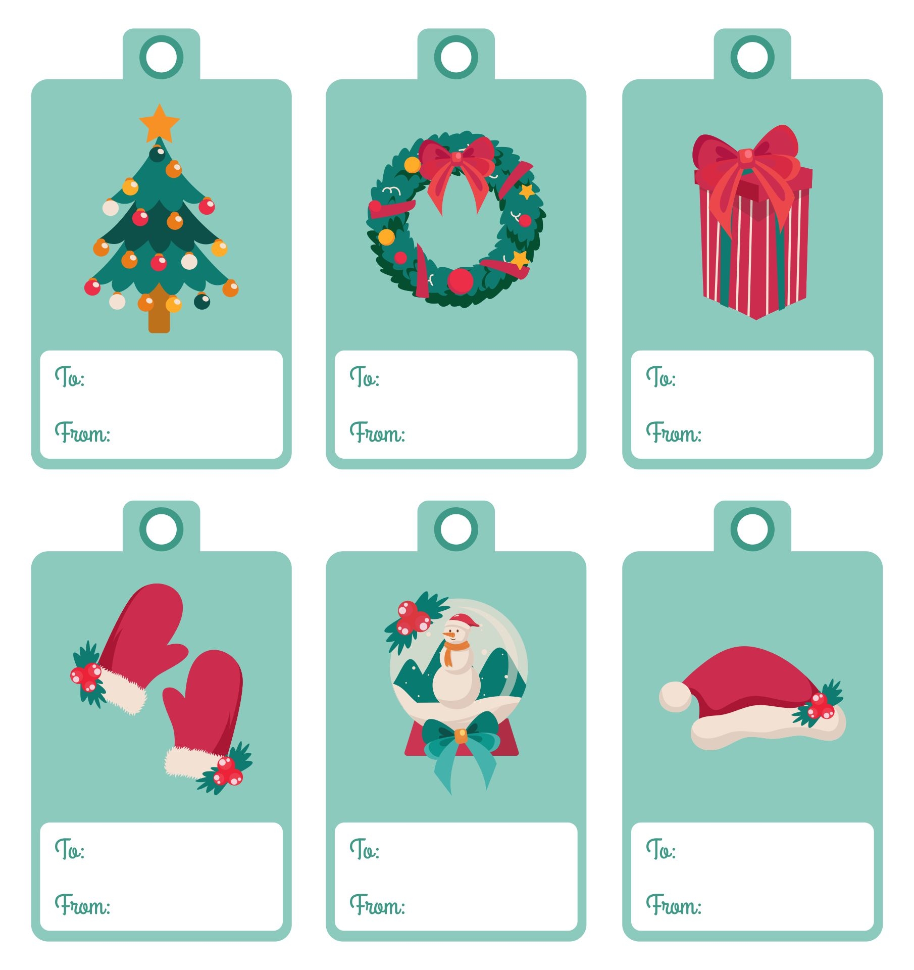 Christmas Tags Templates 13 Free PDF Printables Printablee