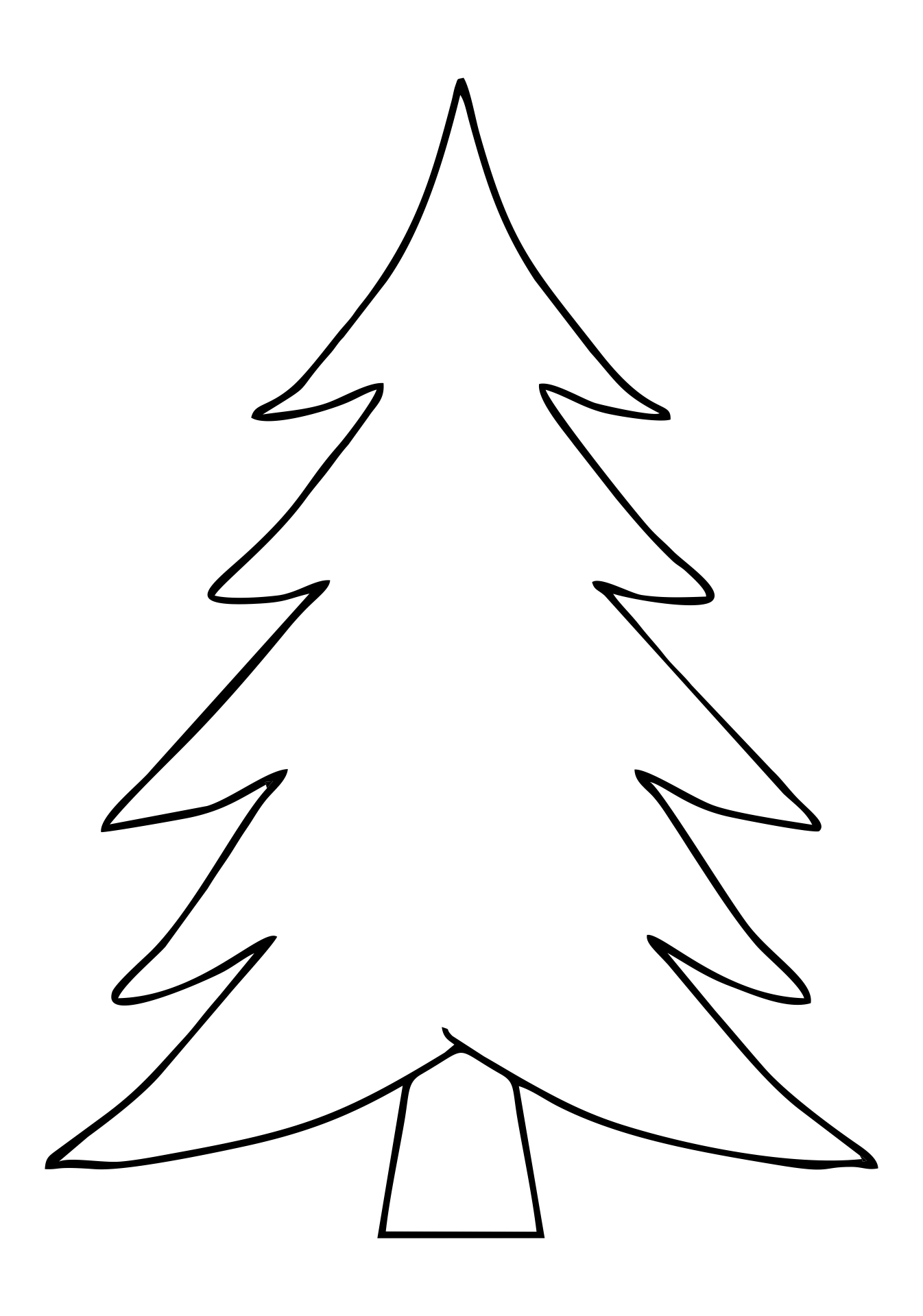 Christmas Tree Stencil 11 Free PDF Printables Printablee Christmas Tree Stencil 11 Free PDF Printables Printablee