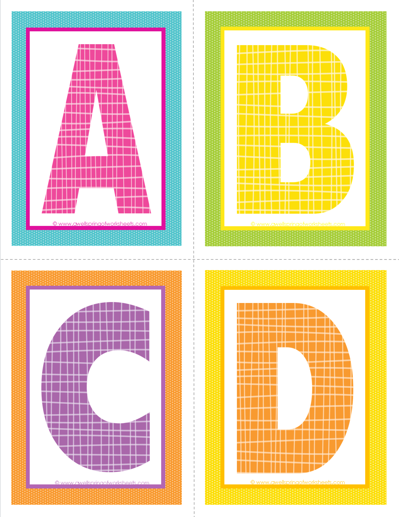 Colorful Printable Alphabet Letters