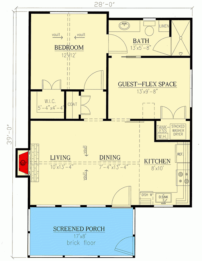 Compact And Versatile 1 To 2 Bedroom House Plan 24391TW Compact And Versatile 1 To 2 Bedroom House Plan 24391TW