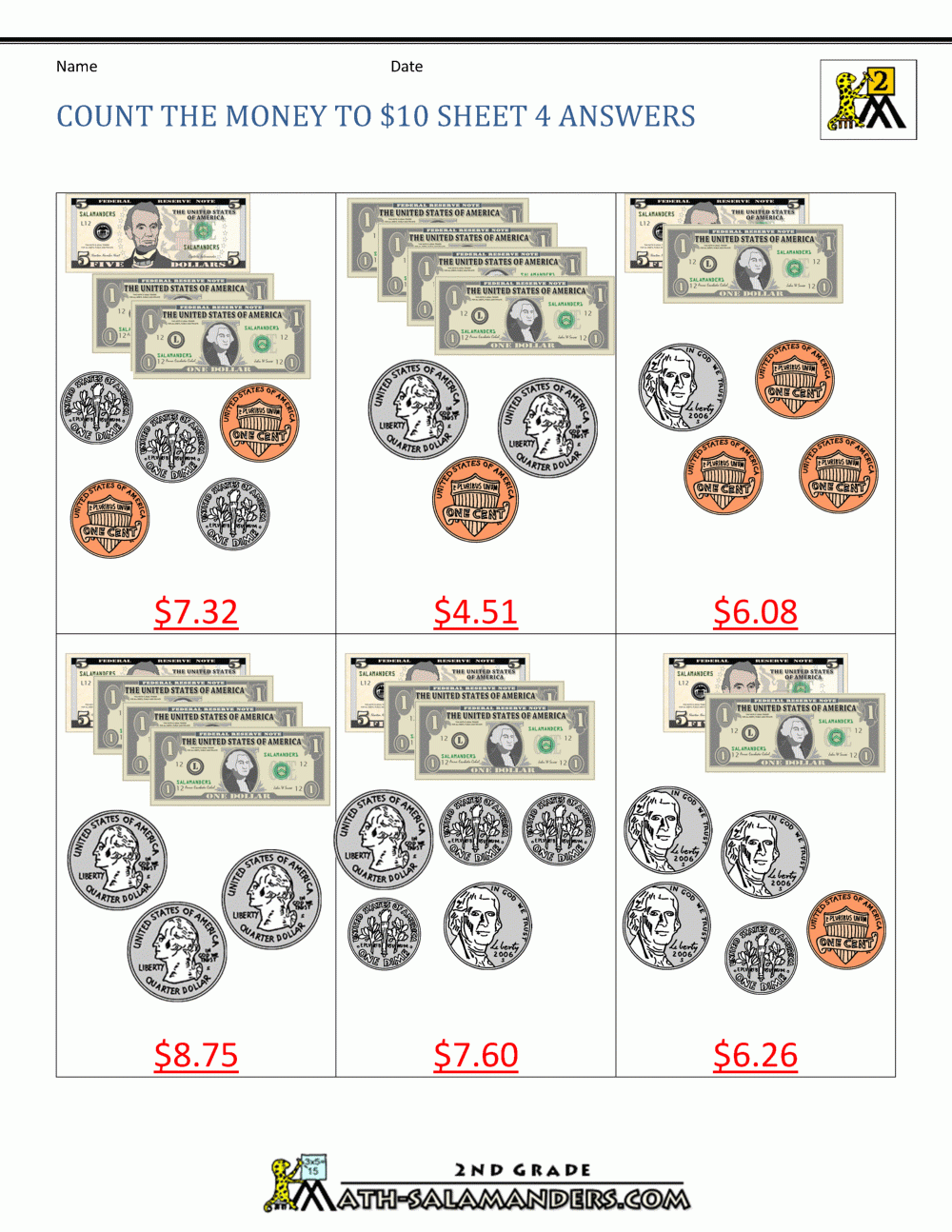 Count Money Worksheets Printables