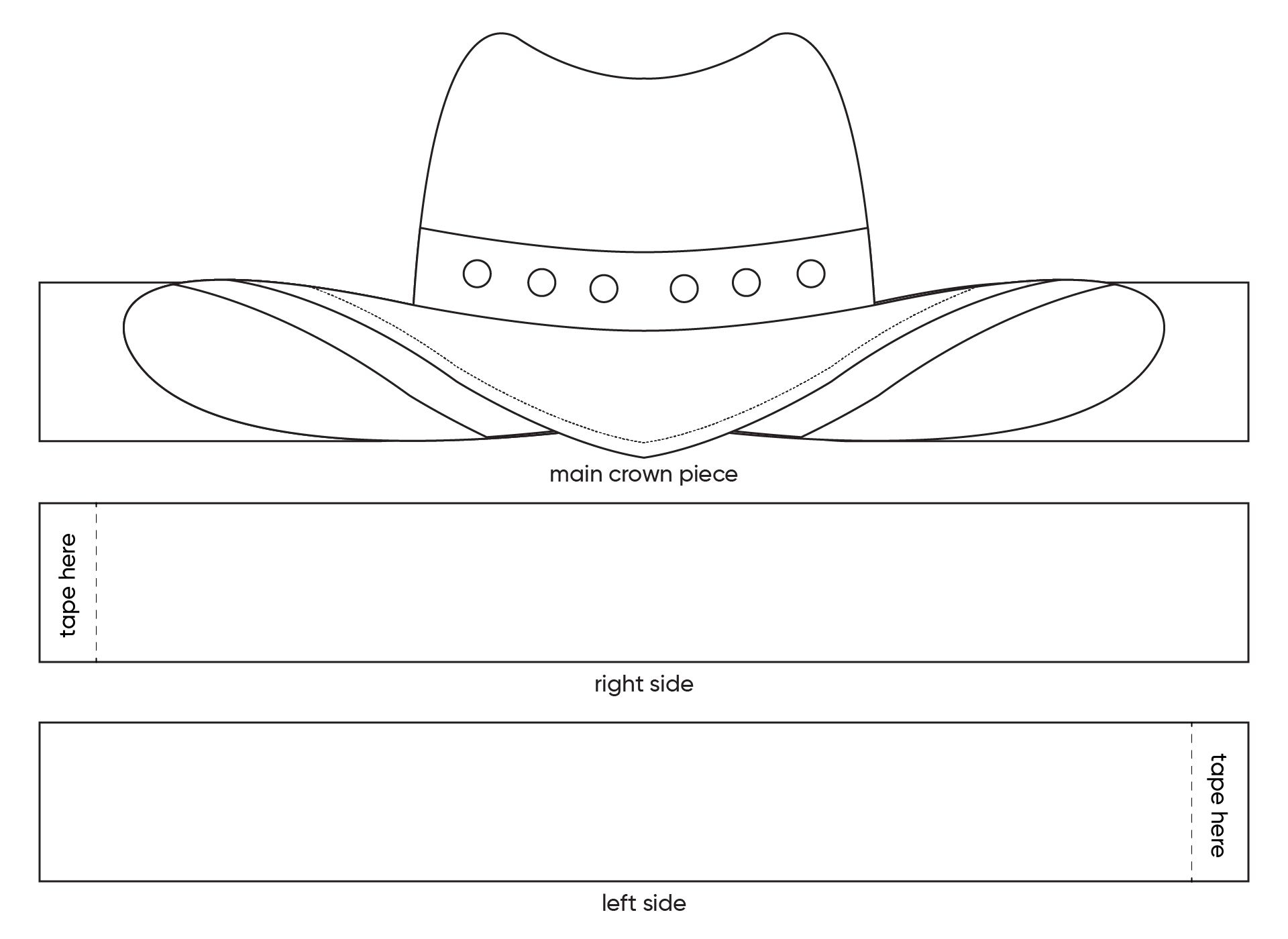Cowboy Hat Template 10 Free Pdf Printables Artofit
