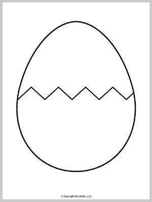 Cracked Egg Template Cracked Egg Template