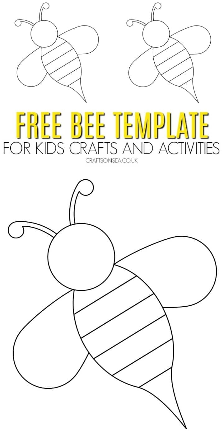 Cut Out Bee Template Printable Printables Template Free