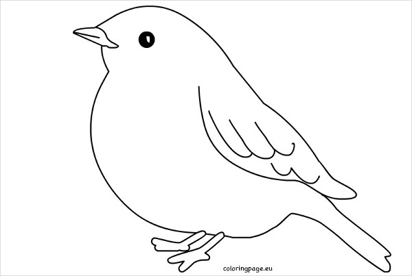 Cut Out Bird Template Printable