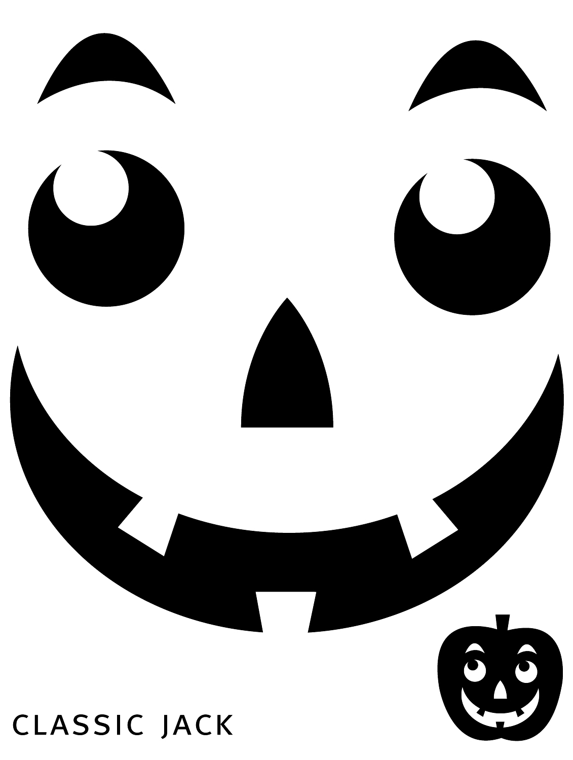 Cute Jack O Lantern Template