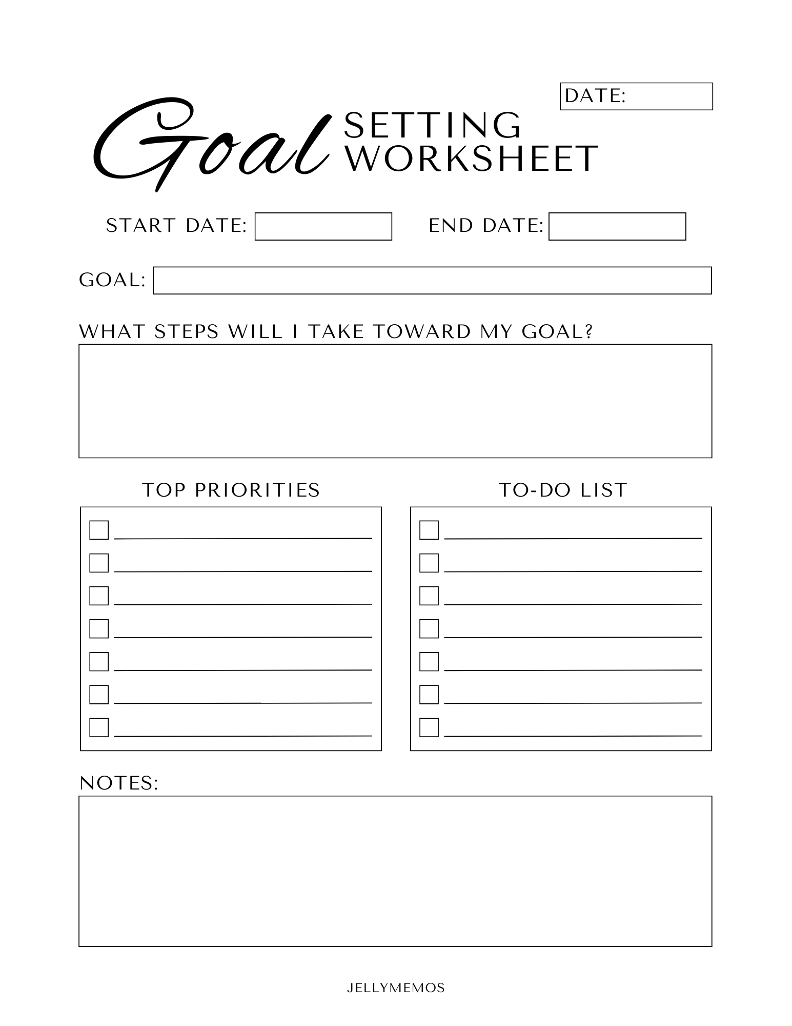 Cute Printable Goal Template Modern Resume Template Word Cute Printable Goal Template Modern Resume Template Word