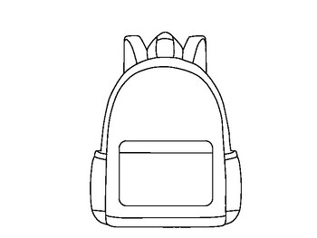 Design A Backpack Printable Template Design A Backpack Coloring Sheet