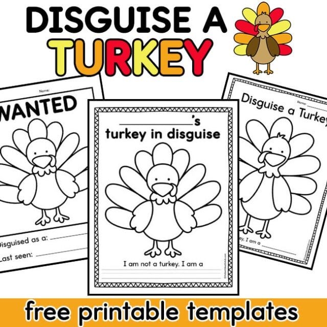 Disguise A Turkey Printable Template Free Printable Disguise A Turkey Printable Template Free Printable
