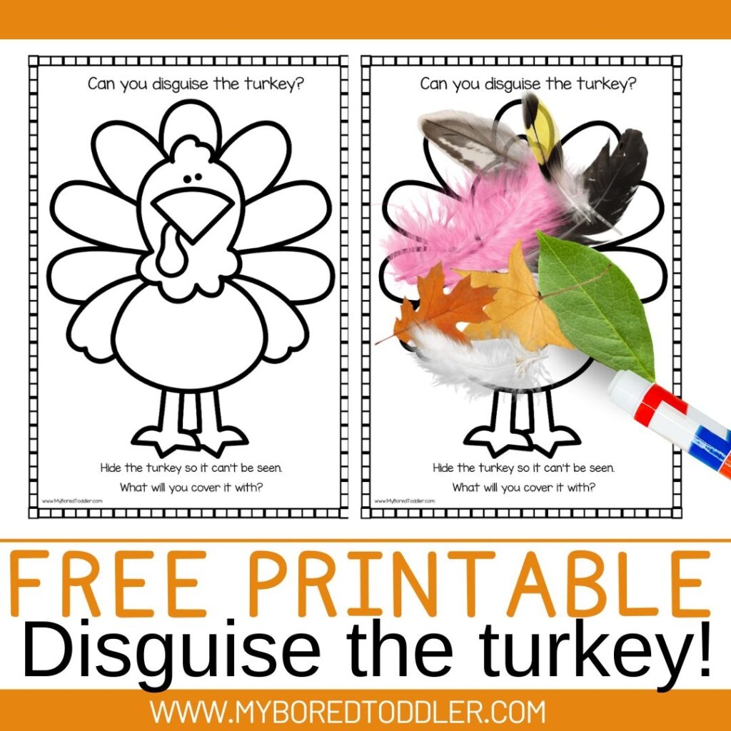 Disguise The Turkey Free Printable Thanksgiving Activity My Bored 