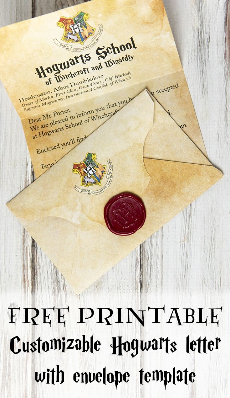 DIY Hogwarts Letter With Printable Harry Potter Invitations Harry DIY Hogwarts Letter With Printable Harry Potter Invitations Harry