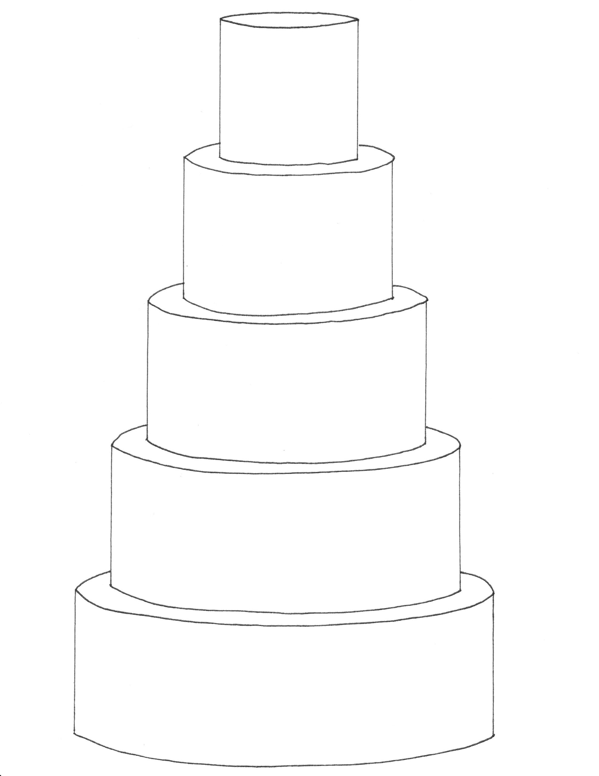 Download Free 5 Tier Round Cake Template