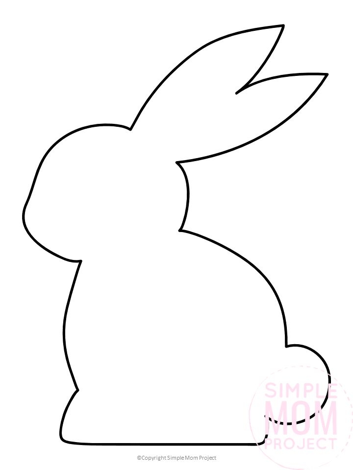Easter Bunny Printable Template