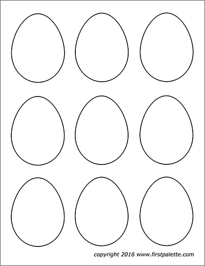 Easter Eggs Free Printable Templates Coloring Pages FirstPalette