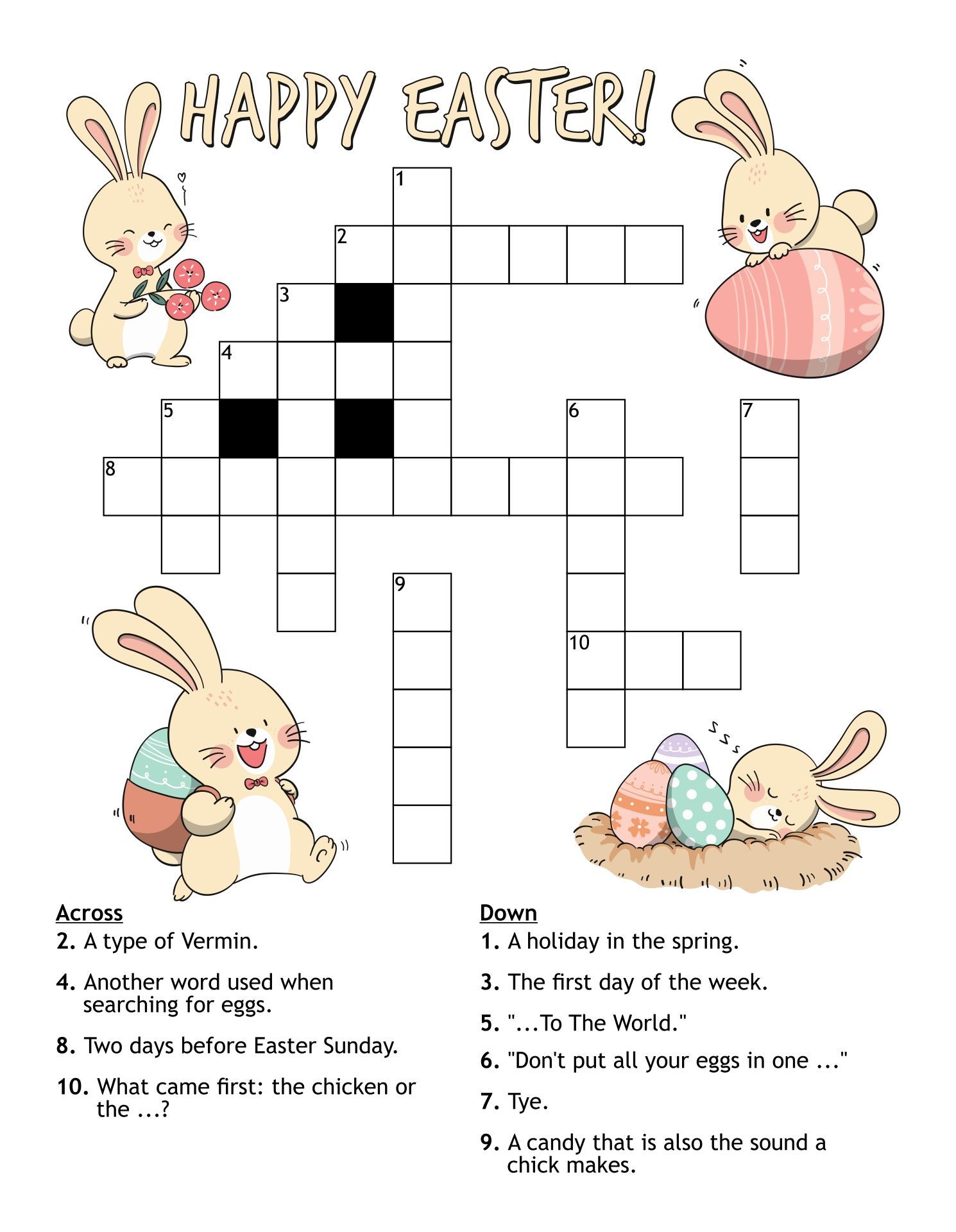 Easter Worksheets With Answers