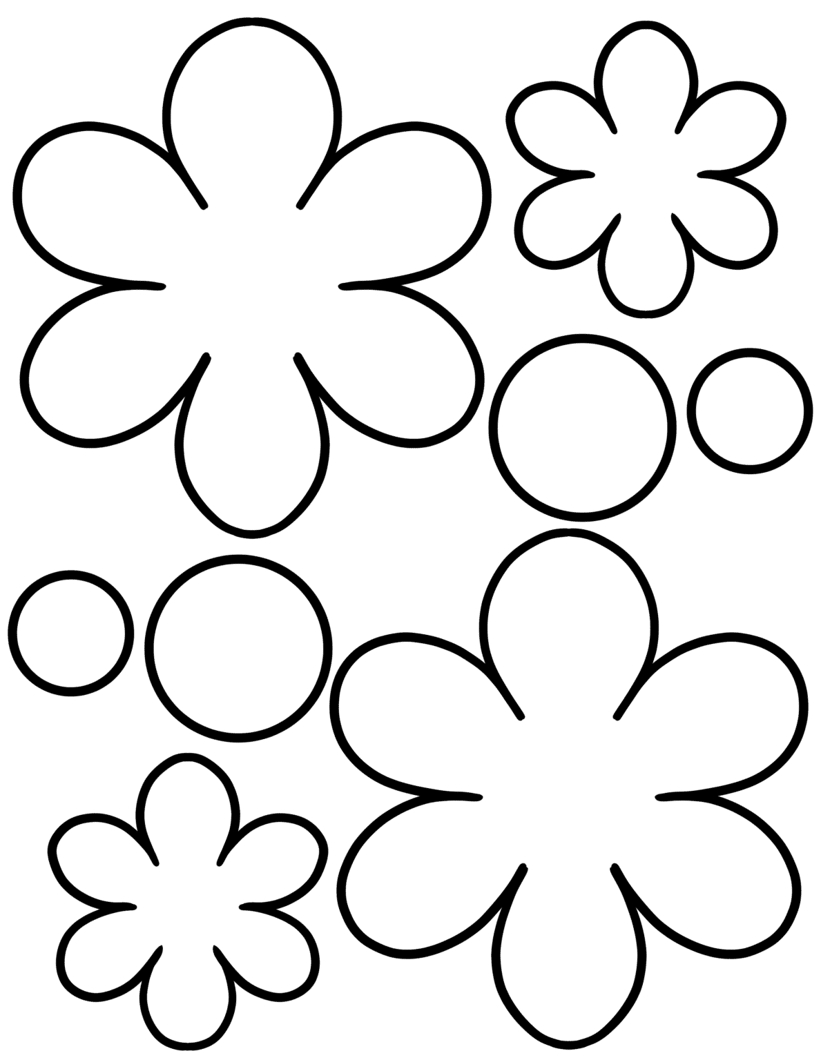 Easy Printable Flower Dot Painting Craft Template To Make A Crafty Life