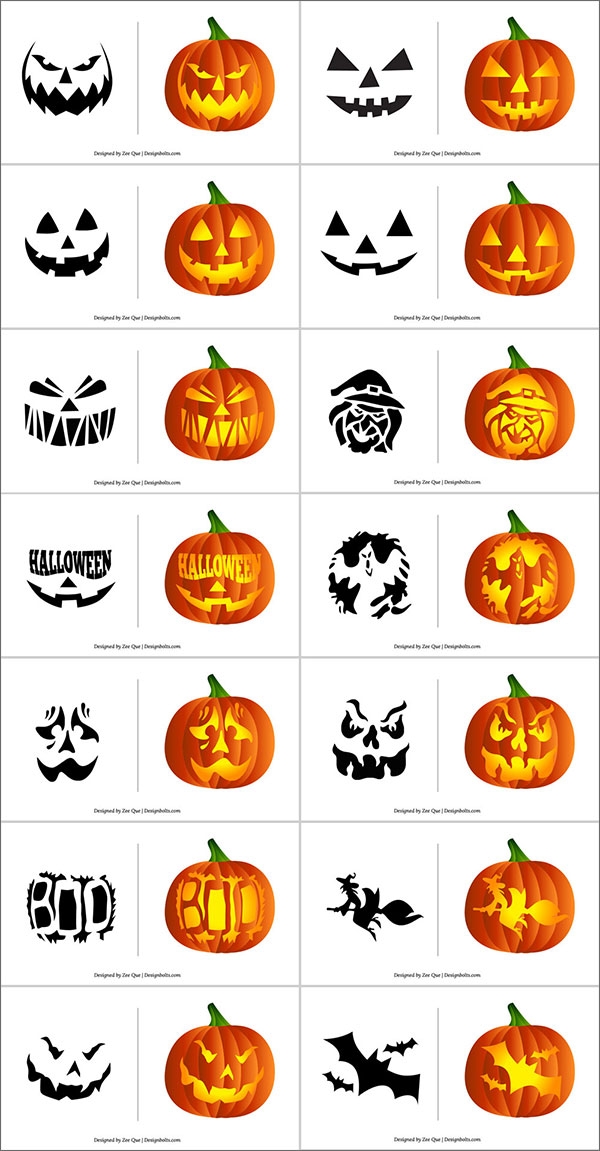 Easy Pumpkin Carving Templates Printable