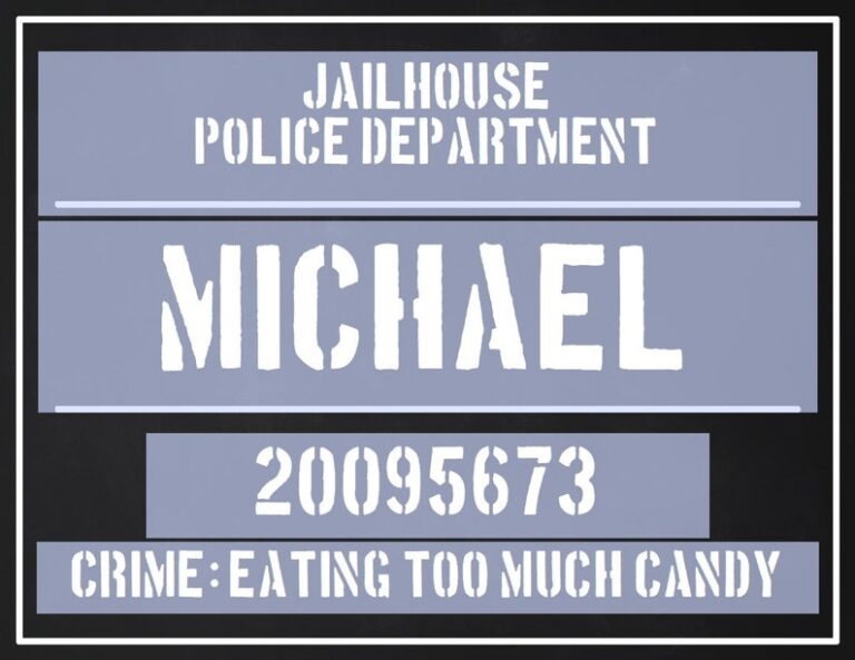 Editable Printable Jail Sign Template FREE Printable Online