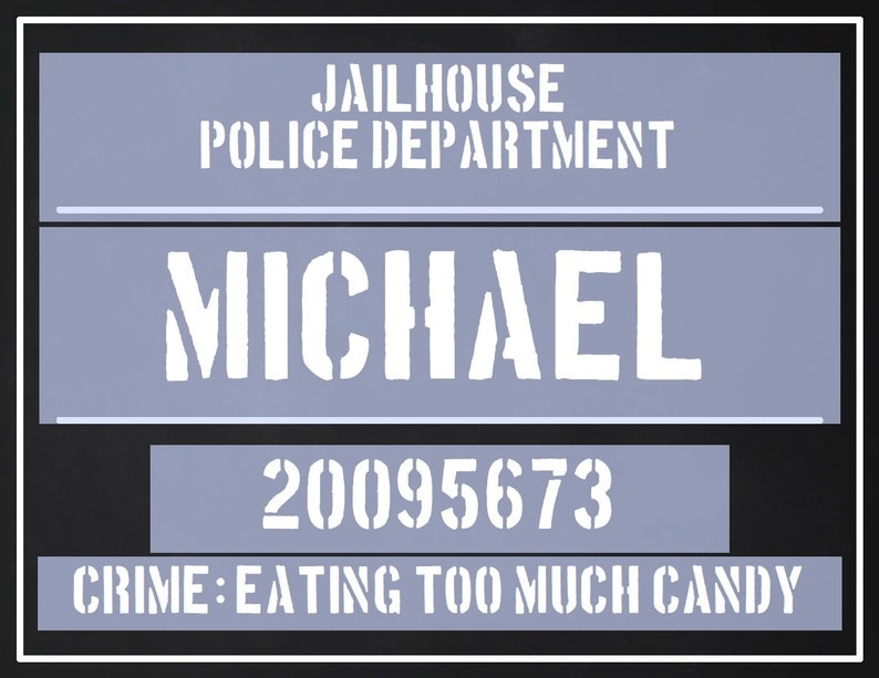 Editable Printable Jail Sign Template FREE Printable Online