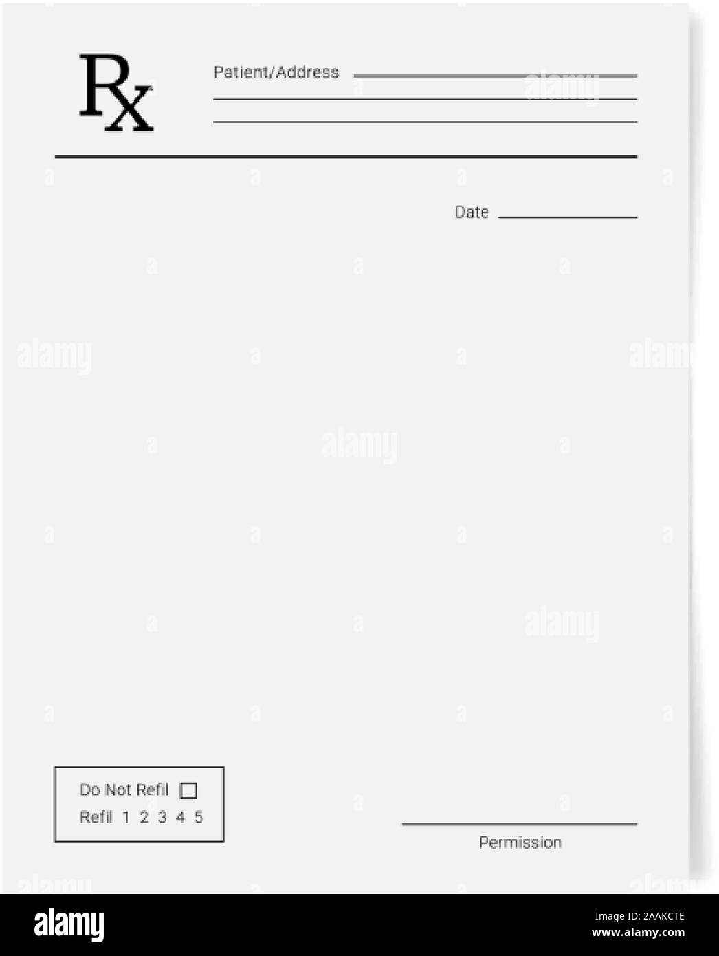 Editable Printable Prescription Pad Template
