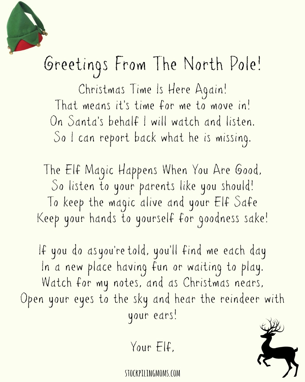 Elf On Shelf Welcome Letter Printable Printable Word Searches