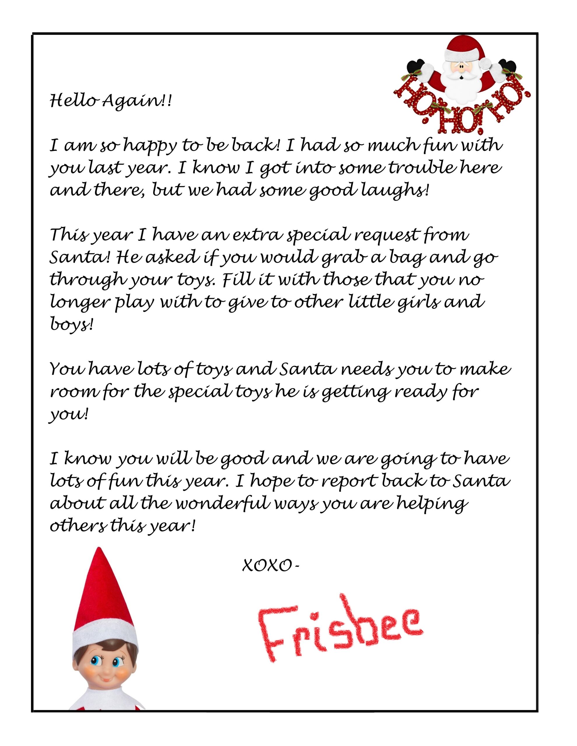 Elf On The Shelf Letter Template Free Printable Printable Templates Elf On The Shelf Letter Template Free Printable Printable Templates