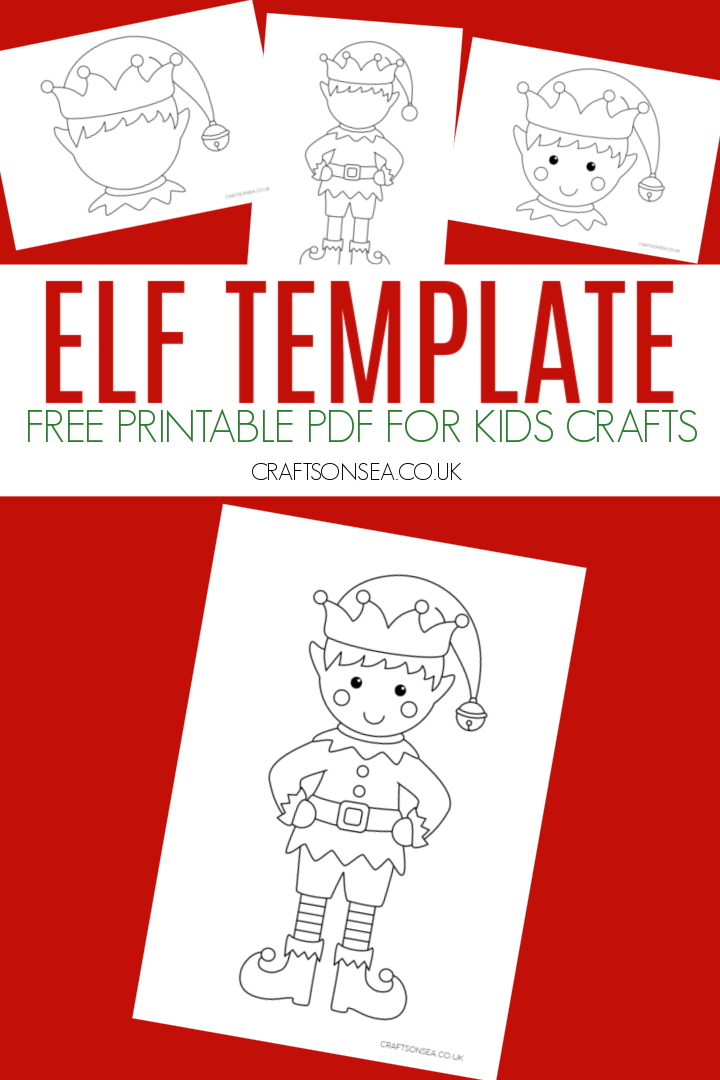 Elf Template FREE Printable PDF Crafts On Sea