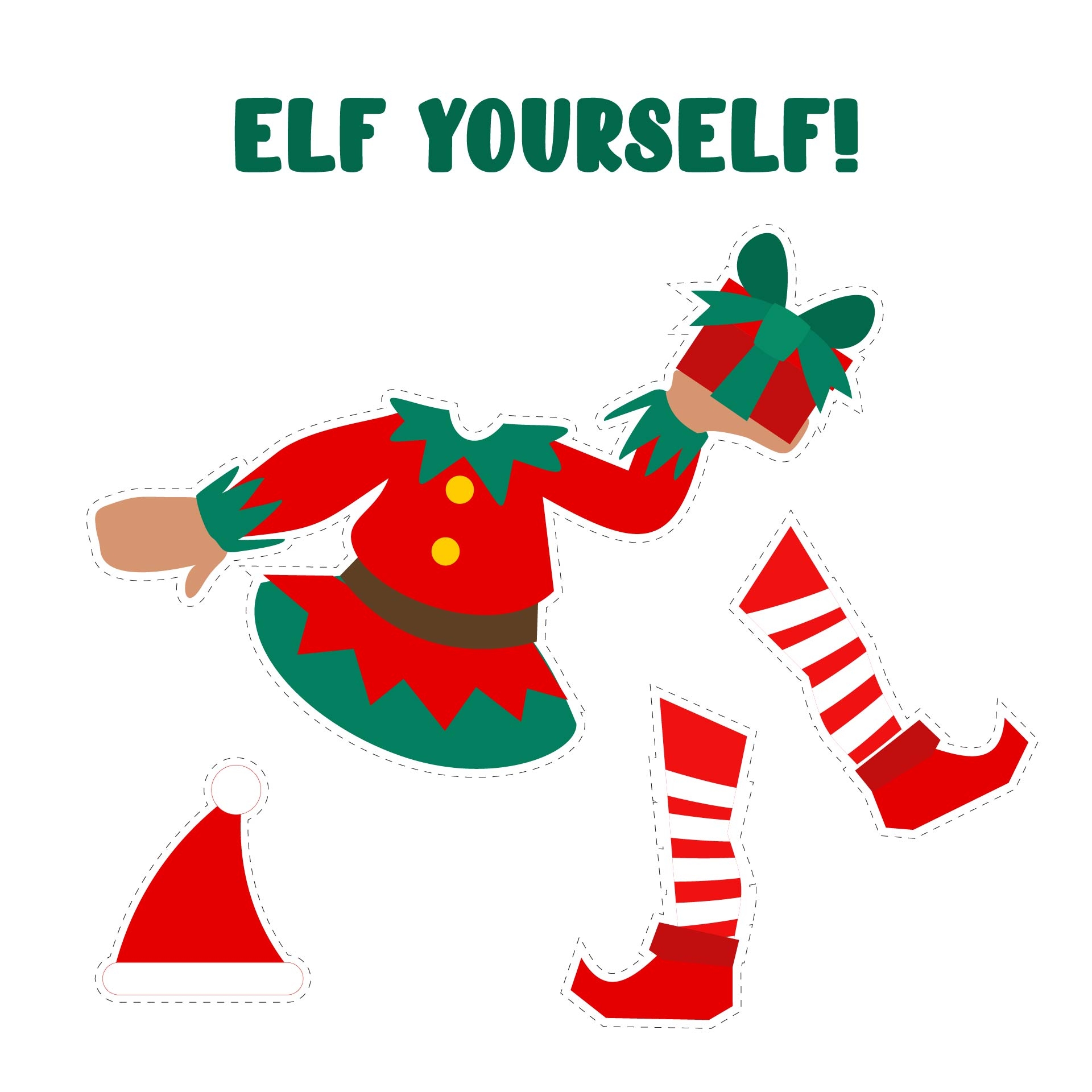 Elf Yourself Template 15 Free PDF Printables Printablee