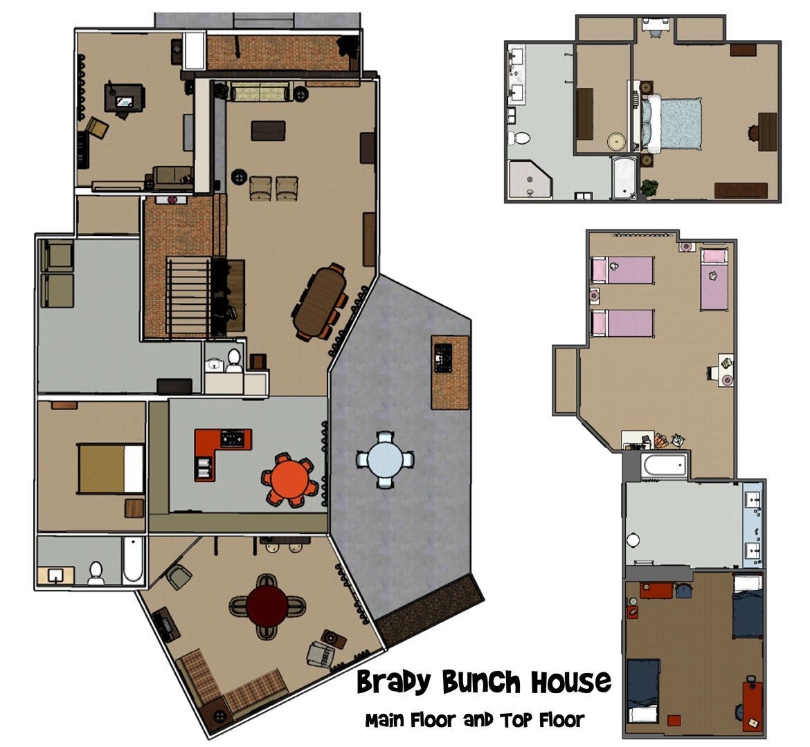 Exploring The Iconic Brady Bunch House Floor Plan
