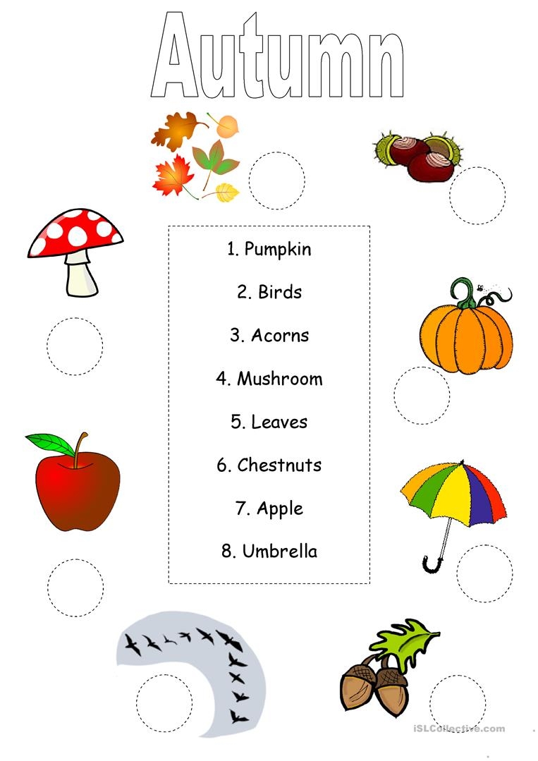 Fall Printable Worksheets