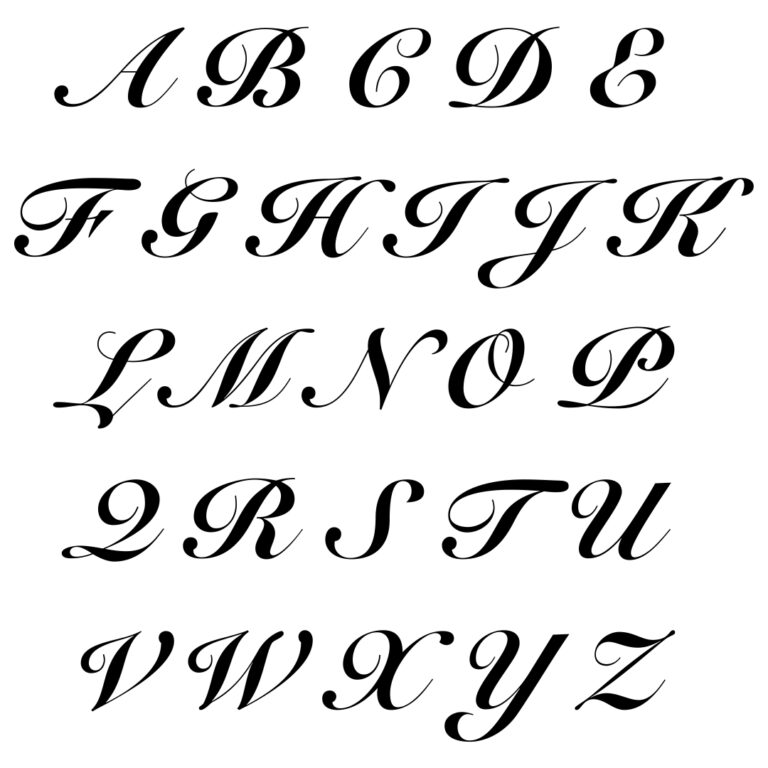 Fancy Letter Stencils Free 10 Free PDF Printables Printablee