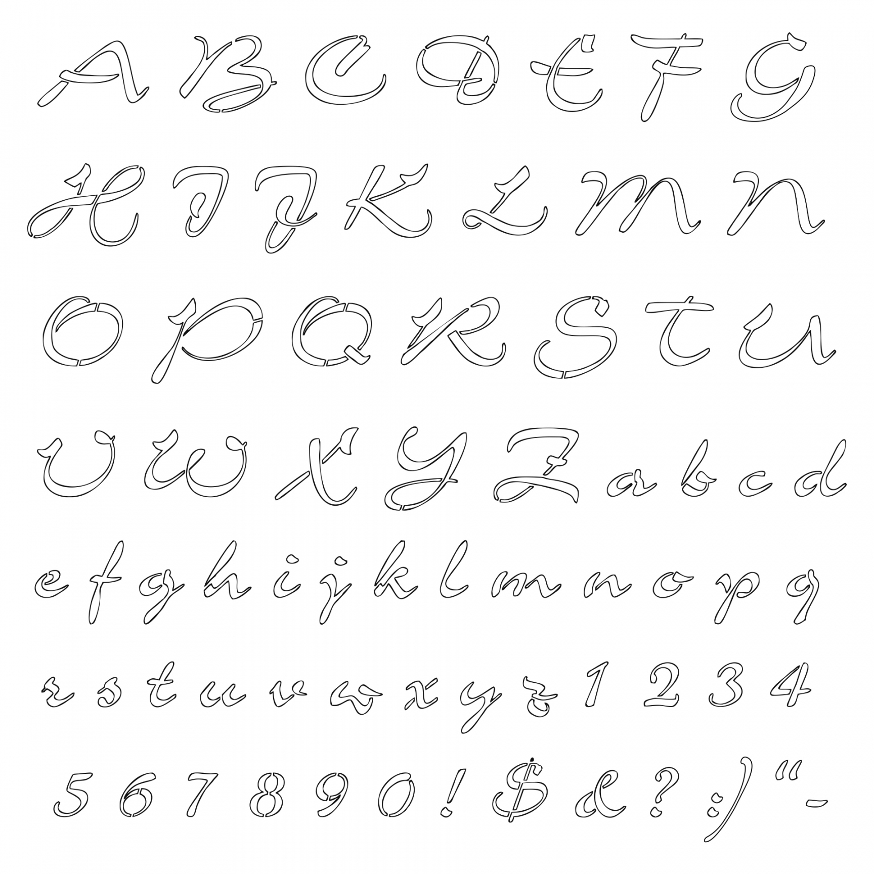 Fancy Letter Stencils Free Printable FREE Printable HQ