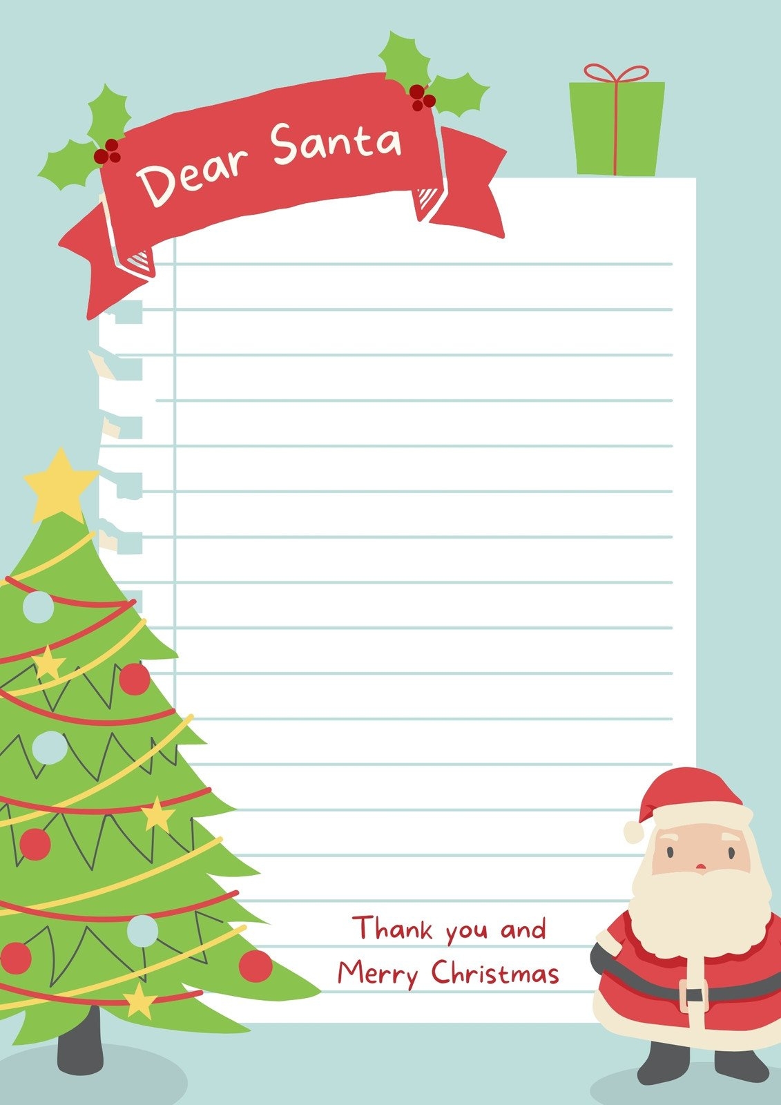 Father Christmas Letter Template Printable FREE Printable A Z Father Christmas Letter Template Printable FREE Printable A Z