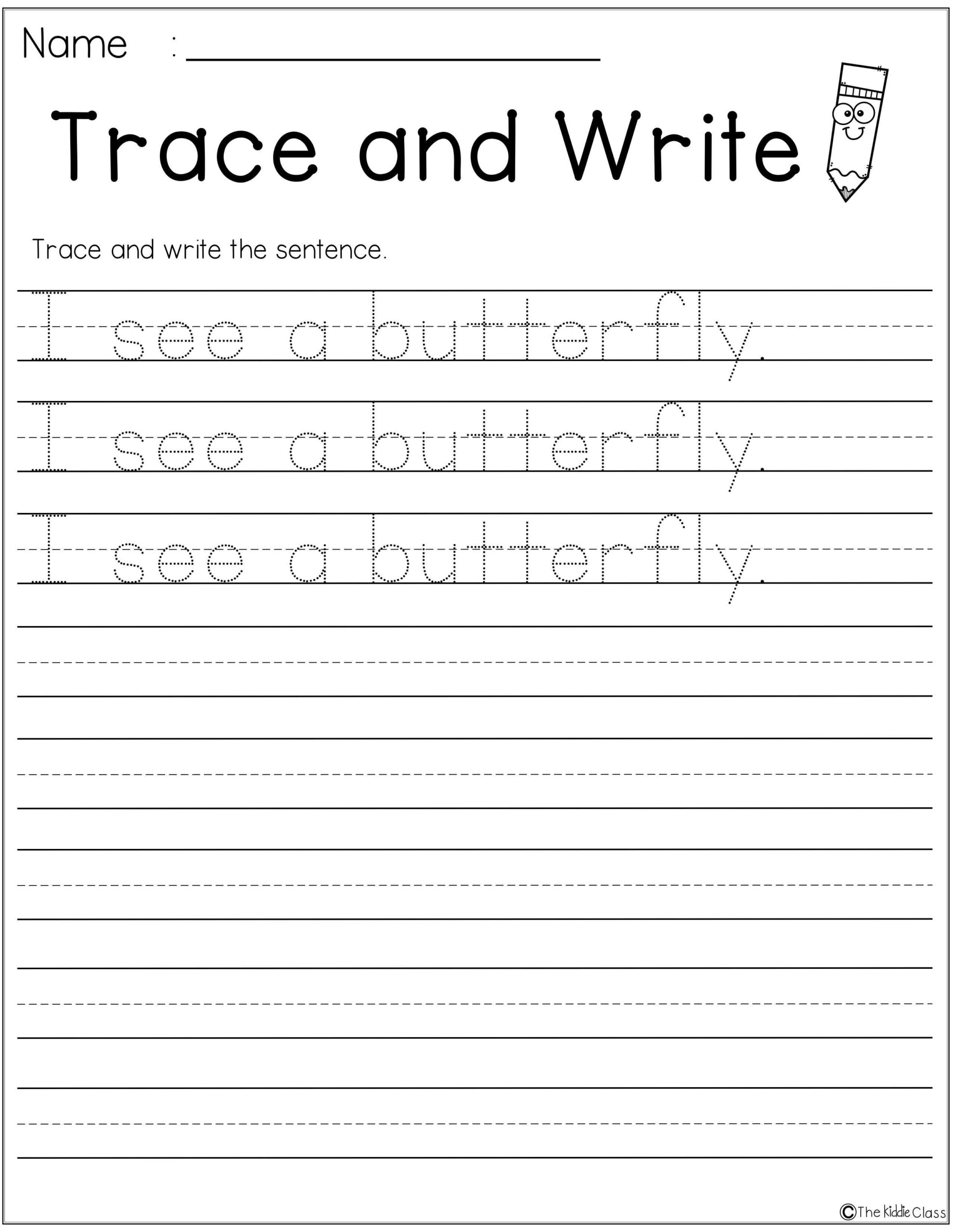 First Grade Printable Handwriting Worksheets