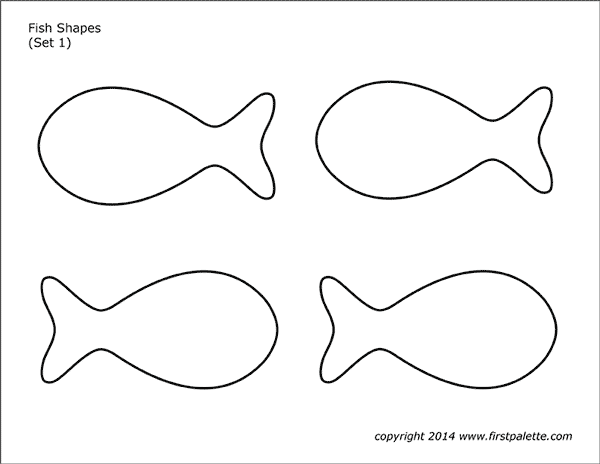 Fish Shapes Free Printable Templates Coloring Pages FirstPalette