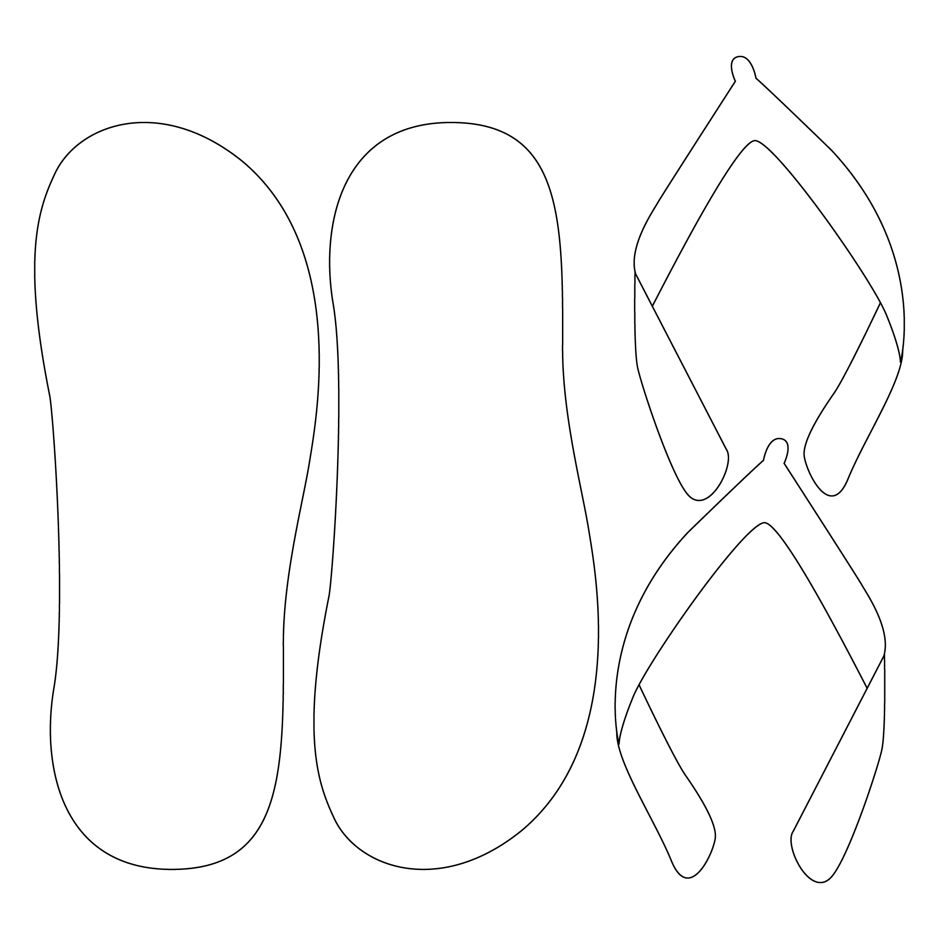 Flip Flop Pattern 10 Free PDF Printables Printablee