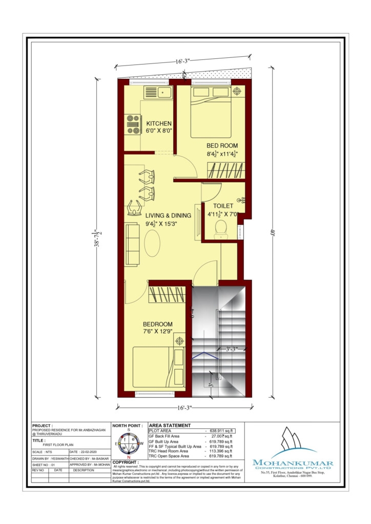Floor Plans For 700 SQ FT House SqftHousePlans
