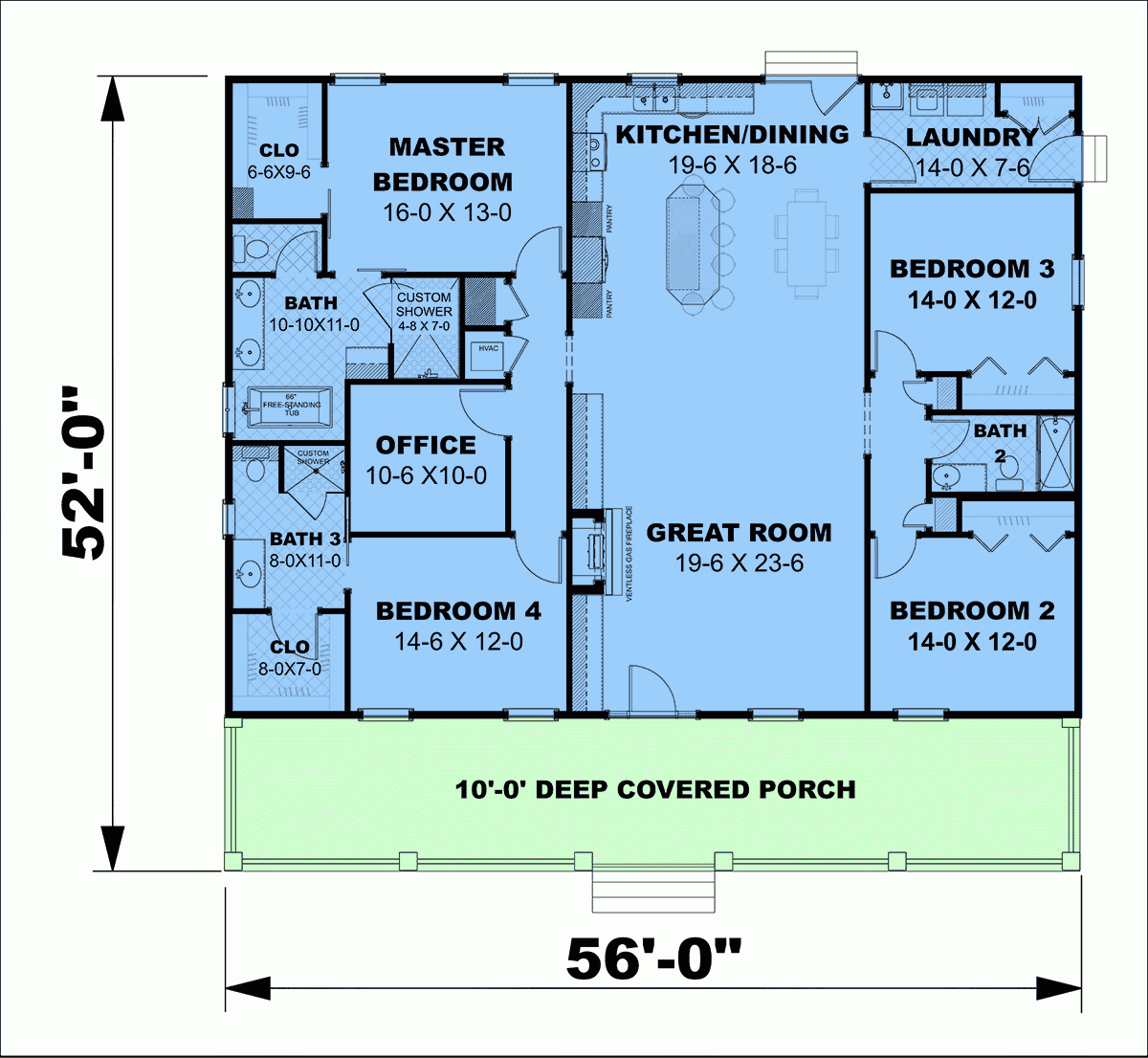 Floor Plans For A 4 Bedroom 3 Bath House Viewfloor co