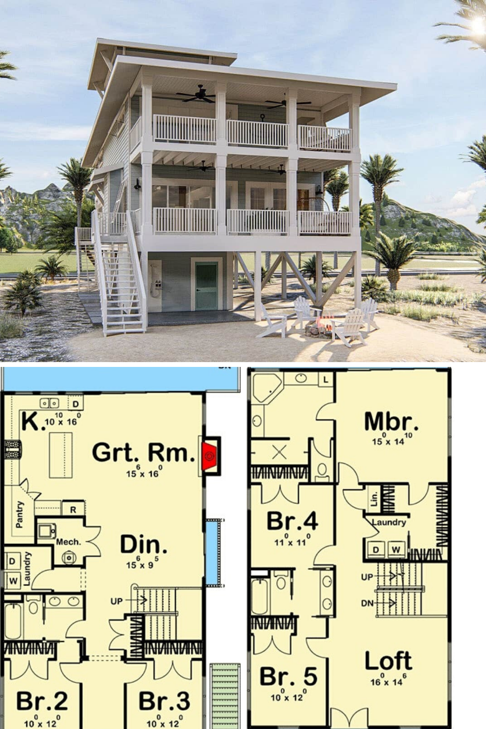 Floor Plans For Modern Beach House